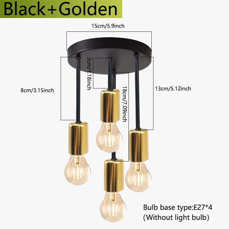 Black Modern Ceiling Light