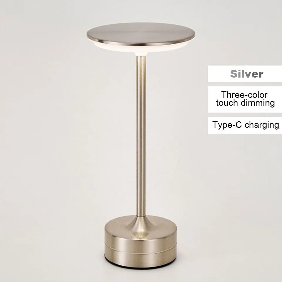 Rechargeable Touch Bedside Lamp LED Night Light Dimmable Table Lamp Wireless Desk Lamp Bedroom Reading Light USB Charging Portable Ambient Lighting Home Decor Modern Minimalist Lamp Kids Room Study Room Gift Indoor Lighting Wholesale