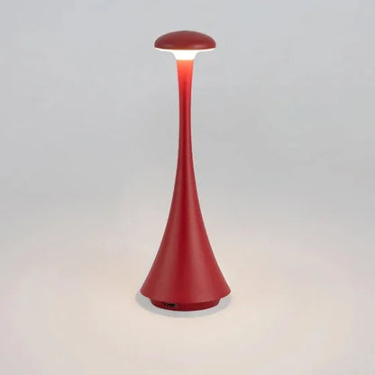 Mushroom Table Lamp Rechargeable Wireless Touch Lamp Creative Desk Lamp USB-C Desk Lamp Bedroom Atmosphere Light