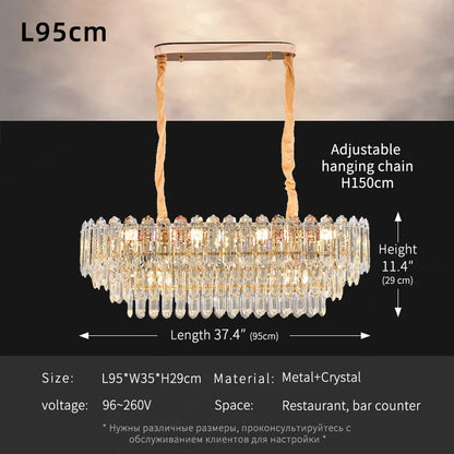 Modern LED Ceiling Hanging Lamp Luxury Circular Chandelier Pendant Light Living Room Dining Table Lighting Designer Crystal High Ceiling Lamp Indoor Home Decor Decorative Fixture Contemporary Minimalist Villa Hotel Lighting Wholesale