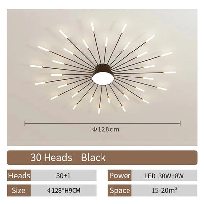 Creative Fan Shaped LED Ceiling Lamp Modern Ceiling Light Pendant Chandelier Living Room Dining Room Bedroom Kids Room Home Decor Indoor Lighting Minimalist Designer Ceiling Fixture Contemporary Hanging Lamp Luxury Wholesale