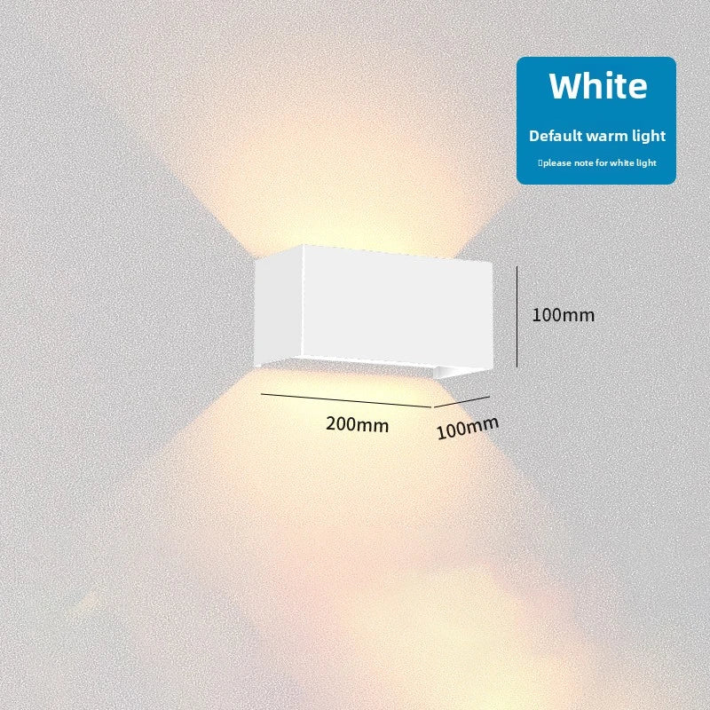 LED Outdoor Waterproof Wall Lamp 12W 24W Nordic Modern Exterior Wall Light Indoor Outdoor Sconce Porch Patio Garden Courtyard Balcony Garage Bedroom Staircase Corridor Home Decor IP65 Weatherproof Aluminum Wall Fixture Wholesale