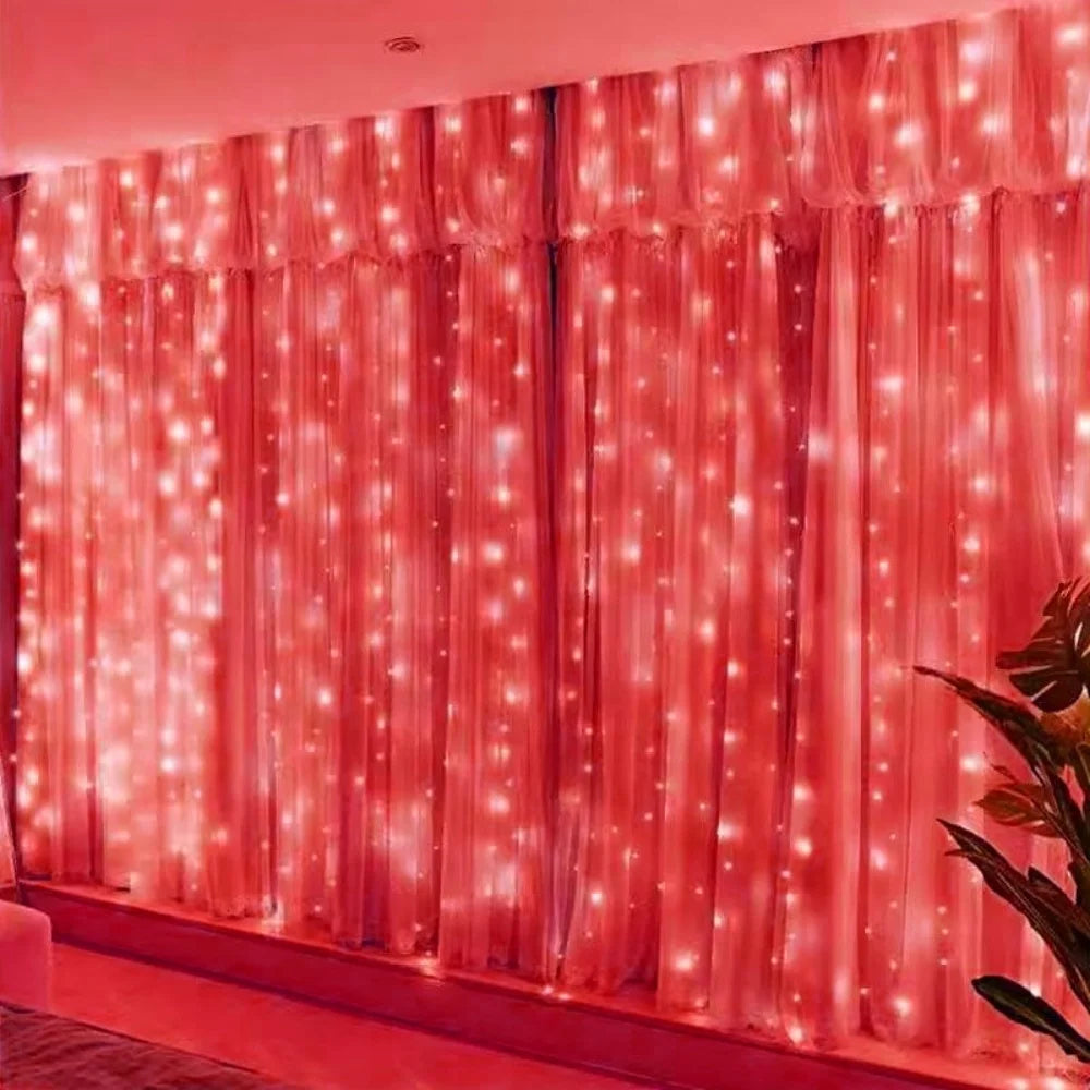 3M 6M LED Curtain String Lights USB Fairy Lights Remote Control Festoon Garland Wedding Christmas Decoration Bedroom Living Room Home Decor Party Festival Wall Window Lighting Warm White Decorative Indoor Lighting Wholesale