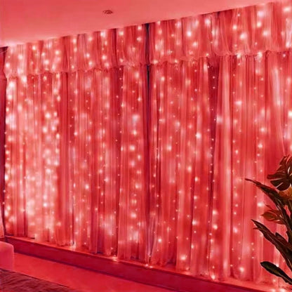 3M 6M LED Curtain String Lights USB Fairy Lights Remote Control Festoon Garland Wedding Christmas Decoration Bedroom Living Room Home Decor Party Festival Wall Window Lighting Warm White Decorative Indoor Lighting Wholesale