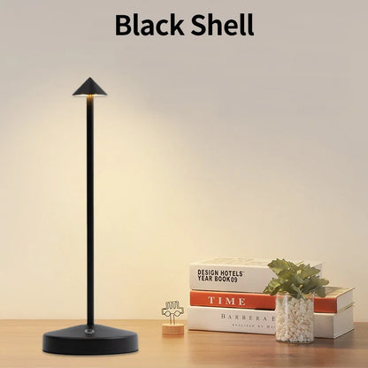 3-Color Dimmable Table Lamp LED Desk Light Touch Control Night Lamp Bedroom Bedside Lamp Rechargeable Reading Light Modern Minimalist Home Decor Ambient Lighting Office Study Room Lamp Portable Indoor Lighting Gift Wholesale