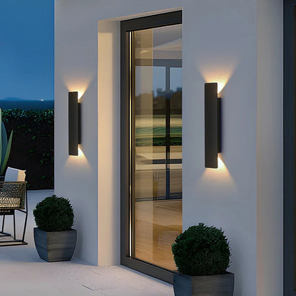 Outdoor Waterproof LED Wall Lamp 18W Aluminum Wall Light Black Exterior Sconce Modern Indoor Outdoor Lighting Fixture Porch Patio Garden Balcony Garage Bedroom Corridor Home Decor IP65 Weatherproof Security Light Wholesale