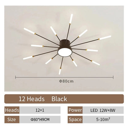 Creative Fan Shaped LED Ceiling Lamp Modern Ceiling Light Pendant Chandelier Living Room Dining Room Bedroom Kids Room Home Decor Indoor Lighting Minimalist Designer Ceiling Fixture Contemporary Hanging Lamp Luxury Wholesale