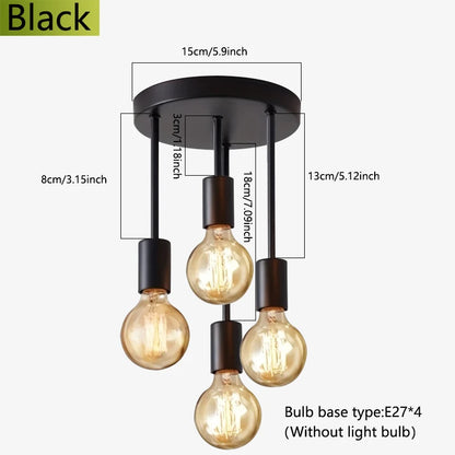 Black Modern Ceiling Light