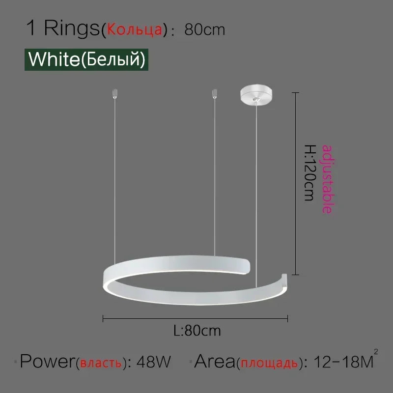 Nordic Designer Pendant Light Round LED Chandelier Modern Hanging Lamp Dining Room Bedroom Living Room Kitchen Restaurant Bar Ceiling Light Luxury Home Decor Indoor Lighting Minimalist Scandinavian Decorative Fixture Hotel Villa Wholesale