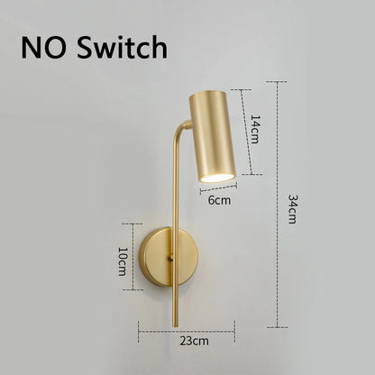 Rotatable Hotel Bedroom Wall Lamp E27 LED Reading Light Iron Frame Plastic Shade Wall Sconce With Switch Modern Home Decor Indoor Lighting Bedside Lamp Living Room Corridor Staircase Fixture Minimalist Decorative Lighting Wholesale
