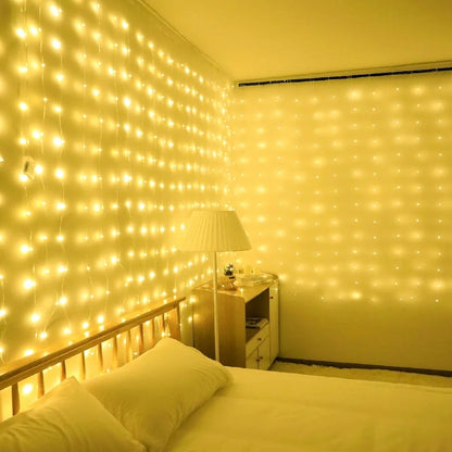 3M 6M LED Curtain String Lights USB Fairy Lights Remote Control Festoon Garland Wedding Christmas Decoration Bedroom Living Room Home Decor Party Festival Wall Window Lighting Warm White Decorative Indoor Lighting Wholesale