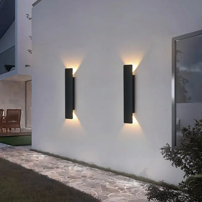 Outdoor Waterproof LED Wall Lamp 18W Aluminum Wall Light Black Exterior Sconce Modern Indoor Outdoor Lighting Fixture Porch Patio Garden Balcony Garage Bedroom Corridor Home Decor IP65 Weatherproof Security Light Wholesale