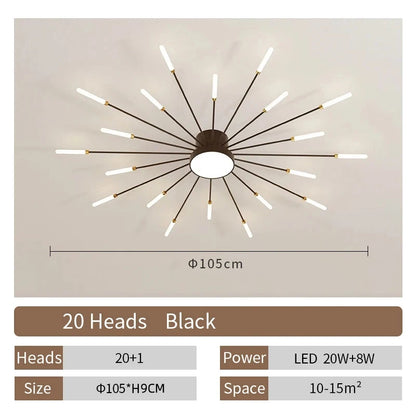 Creative Fan Shaped LED Ceiling Lamp Modern Ceiling Light Pendant Chandelier Living Room Dining Room Bedroom Kids Room Home Decor Indoor Lighting Minimalist Designer Ceiling Fixture Contemporary Hanging Lamp Luxury Wholesale