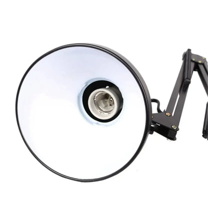 Swing Arm Clamp Lamp EU US Plug Desk Light Flexible E27 E26 Bulb 85-265V Office Studio Lighting for Study Bedside Bedroom