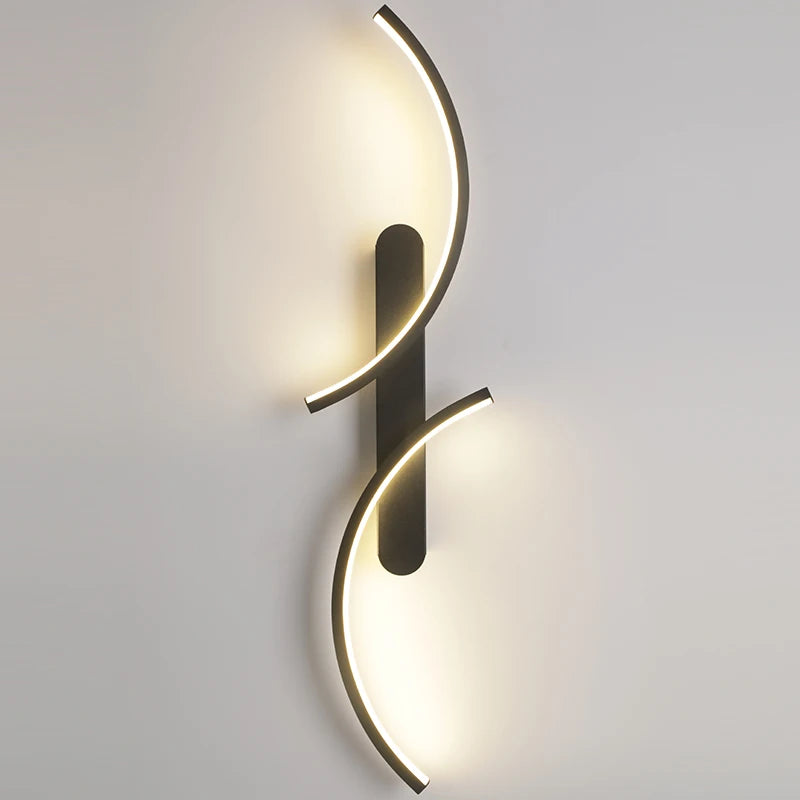 LED C Shape Wall Lamp Modern Minimalist Wall Sconce Simple Indoor Lighting Fixture Living Room Bedroom Hallway Office Home Decor Bedside Light Decorative Wall Light Contemporary Designer Lamp Corridor Staircase Hotel Villa Lighting Wholesale