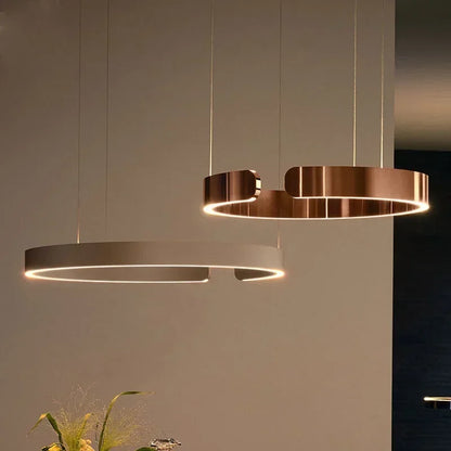 Nordic Designer Pendant Light Round LED Chandelier Modern Hanging Lamp Dining Room Bedroom Living Room Kitchen Restaurant Bar Ceiling Light Luxury Home Decor Indoor Lighting Minimalist Scandinavian Decorative Fixture Hotel Villa Wholesale