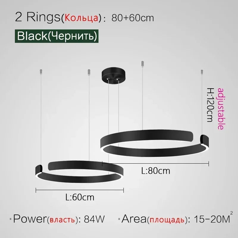 Nordic Designer Pendant Light Round LED Chandelier Modern Hanging Lamp Dining Room Bedroom Living Room Kitchen Restaurant Bar Ceiling Light Luxury Home Decor Indoor Lighting Minimalist Scandinavian Decorative Fixture Hotel Villa Wholesale