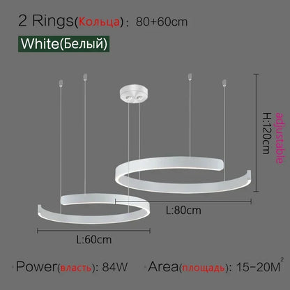 Nordic Designer Pendant Light Round LED Chandelier Modern Hanging Lamp Dining Room Bedroom Living Room Kitchen Restaurant Bar Ceiling Light Luxury Home Decor Indoor Lighting Minimalist Scandinavian Decorative Fixture Hotel Villa Wholesale
