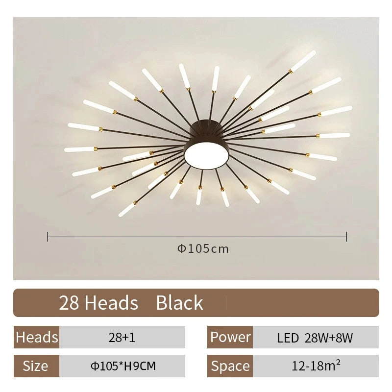 Creative Fan Shaped LED Ceiling Lamp Modern Ceiling Light Pendant Chandelier Living Room Dining Room Bedroom Kids Room Home Decor Indoor Lighting Minimalist Designer Ceiling Fixture Contemporary Hanging Lamp Luxury Wholesale