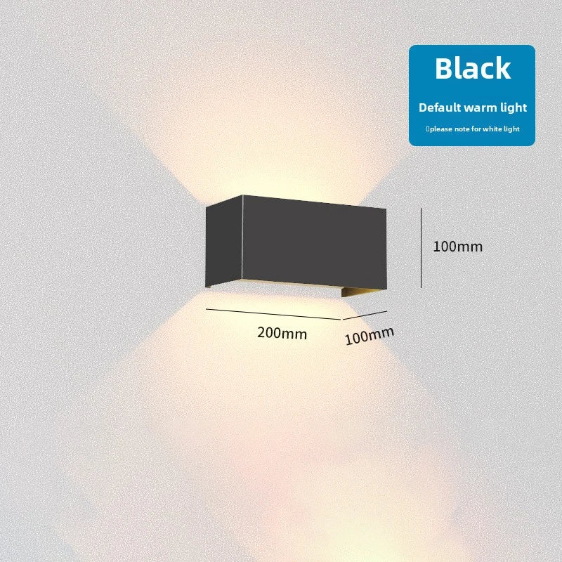 LED Outdoor Waterproof Wall Lamp 12W 24W Nordic Modern Exterior Wall Light Indoor Outdoor Sconce Porch Patio Garden Courtyard Balcony Garage Bedroom Staircase Corridor Home Decor IP65 Weatherproof Aluminum Wall Fixture Wholesale