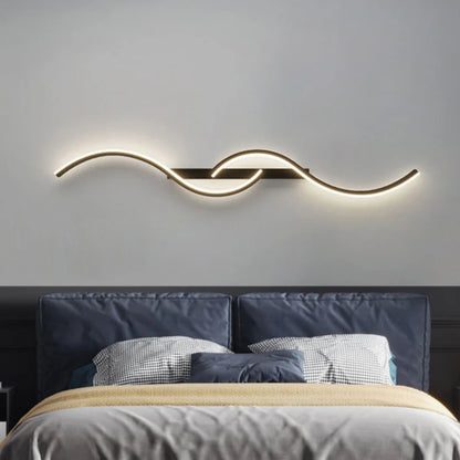 Modern LED Wall Lamp Minimalist Long Strip Wall Sconce Bedroom Bedside Light Living Room Sofa Lamp Indoor Lighting Fixture Hallway Corridor Staircase Home Decor Reading Light Contemporary Decorative Wall Light Hotel Villa Wholesale
