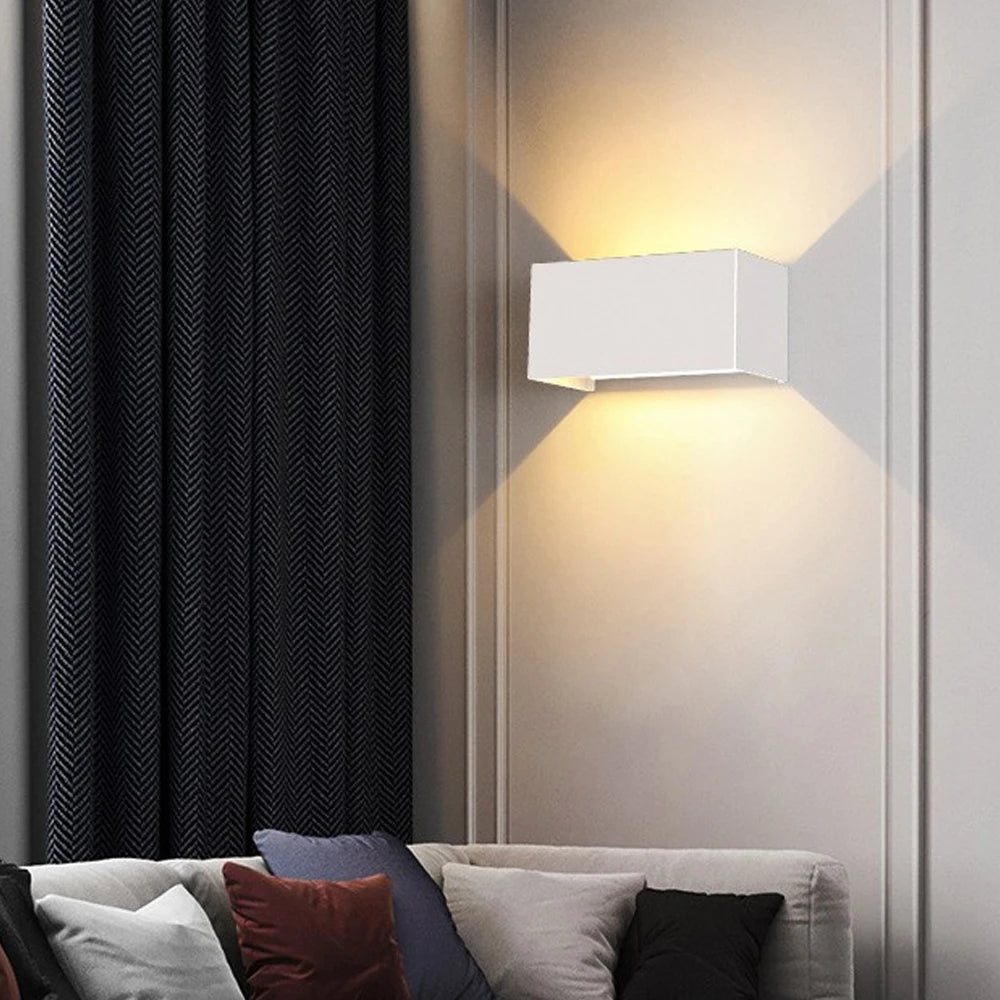 LED Outdoor Waterproof Wall Lamp 12W 24W Nordic Modern Exterior Wall Light Indoor Outdoor Sconce Porch Patio Garden Courtyard Balcony Garage Bedroom Staircase Corridor Home Decor IP65 Weatherproof Aluminum Wall Fixture Wholesale
