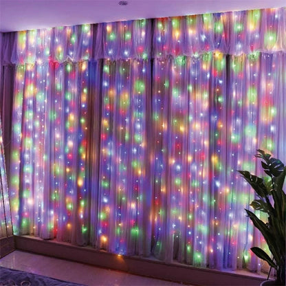 3M 6M LED Curtain String Lights USB Fairy Lights Remote Control Festoon Garland Wedding Christmas Decoration Bedroom Living Room Home Decor Party Festival Wall Window Lighting Warm White Decorative Indoor Lighting Wholesale