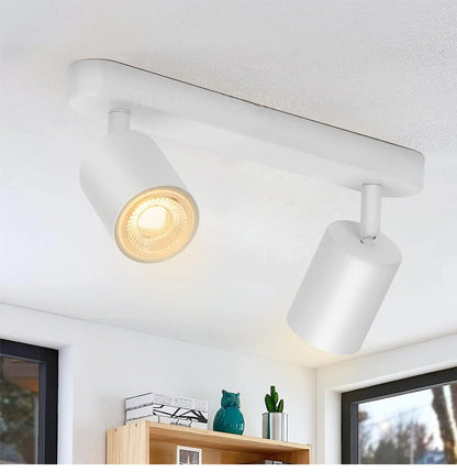 Dimmable Led GU10 Spotlight Clothing Store Background Wall Spotlight 7w 12W Trail Light Surface Mounted Ceiling Spotlight AC 220
