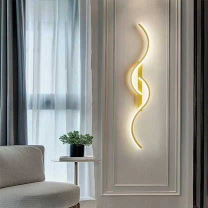 Modern LED Wall Lamp Minimalist Long Strip Wall Sconce Bedroom Bedside Light Living Room Sofa Lamp Indoor Lighting Fixture Hallway Corridor Staircase Home Decor Reading Light Contemporary Decorative Wall Light Hotel Villa Wholesale