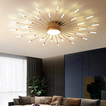 Creative Fan Shaped LED Ceiling Lamp Modern Ceiling Light Pendant Chandelier Living Room Dining Room Bedroom Kids Room Home Decor Indoor Lighting Minimalist Designer Ceiling Fixture Contemporary Hanging Lamp Luxury Wholesale
