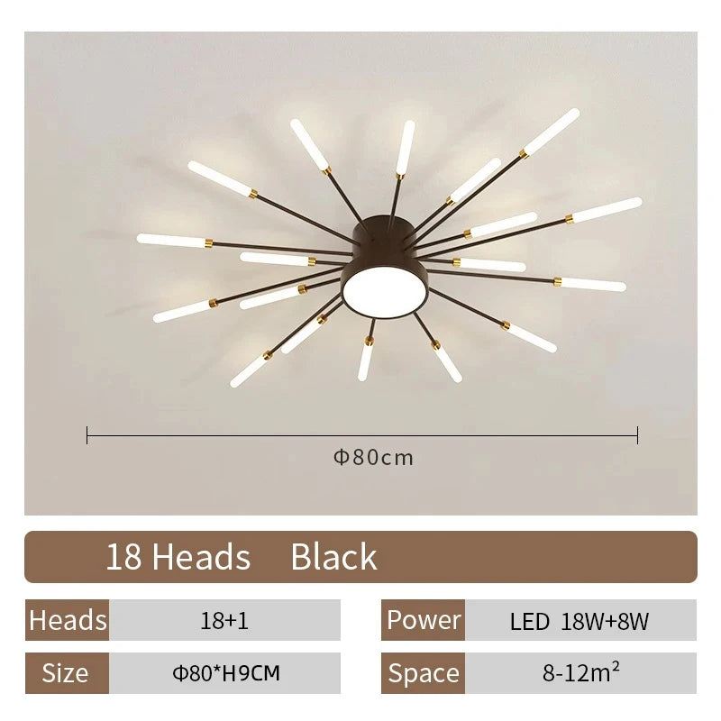 Creative Fan Shaped LED Ceiling Lamp Modern Ceiling Light Pendant Chandelier Living Room Dining Room Bedroom Kids Room Home Decor Indoor Lighting Minimalist Designer Ceiling Fixture Contemporary Hanging Lamp Luxury Wholesale