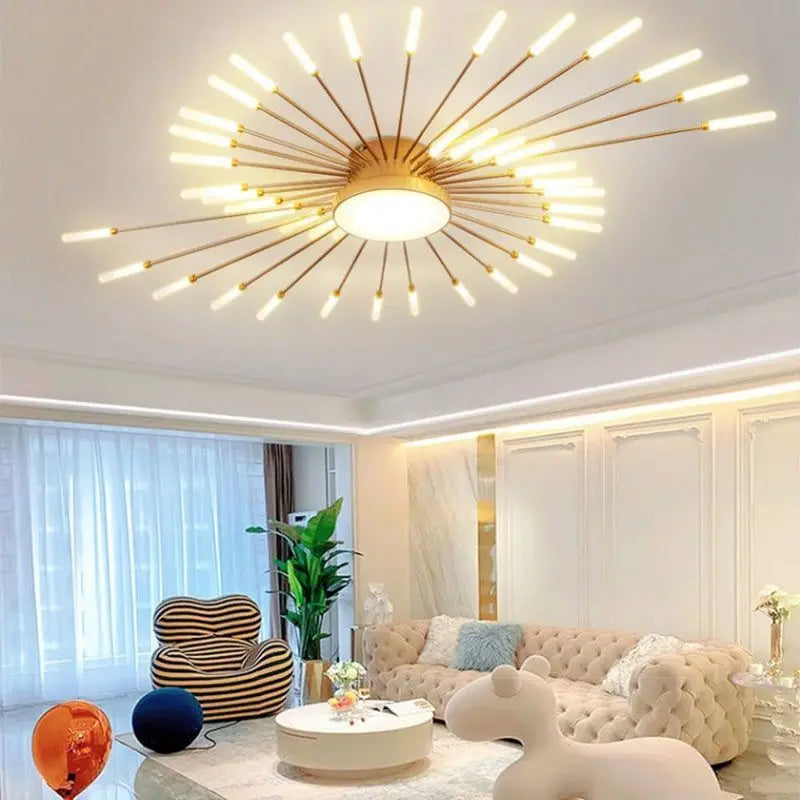 Creative Fan Shaped LED Ceiling Lamp Modern Ceiling Light Pendant Chandelier Living Room Dining Room Bedroom Kids Room Home Decor Indoor Lighting Minimalist Designer Ceiling Fixture Contemporary Hanging Lamp Luxury Wholesale
