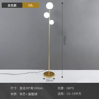 220V LED Floor Lamp Modern Round Ball Standing Lamp E27 Bulb Fixture Living Room Sofa Side Light Bedroom Bedside Lamp Minimalist Home Decor Decorative Lighting Nordic Style Luxury Corner Lamp Indoor Lighting Hotel Villa Decoration Wholesale
