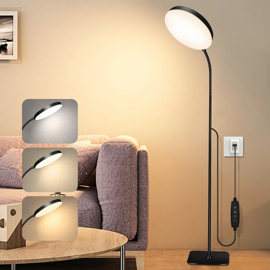 LED Floor Lamp Flexible Gooseneck Reading Lamp Dimmable Standing Light Adjustable Task Lamp Table Floor Light Bedroom Living Room Office Study Room Indoor Lighting Modern Minimalist Home Decor Eye Protection Lamp Wholesale
