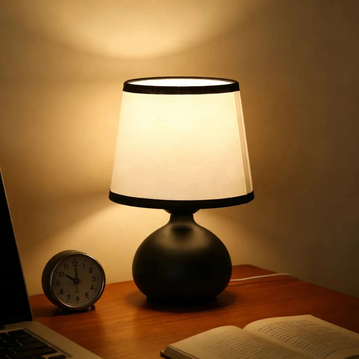 Small Medium Bedside Table Lamp LED Night Light Bedroom Living Room Study Room Dormitory Desk Lamp Reading Light Nightstand Lamp Home Decor Modern Minimalist Indoor Lighting Portable Table Light Office Student Room Decorative Lamp Wholesale