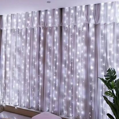 3M 6M LED Curtain String Lights USB Fairy Lights Remote Control Festoon Garland Wedding Christmas Decoration Bedroom Living Room Home Decor Party Festival Wall Window Lighting Warm White Decorative Indoor Lighting Wholesale