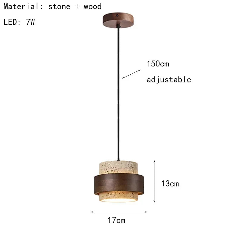 Japanese Wabi Sabi Pendant Lamp Retro Creative Hanging Light Personalized Bar Lighting Fixture Restaurant Homestay Atmosphere Lamp Vintage Ceiling Light Rustic Minimalist Home Decor Dining Room Kitchen Cafe Hotel Indoor Lighting Designer Lamp Wholesale