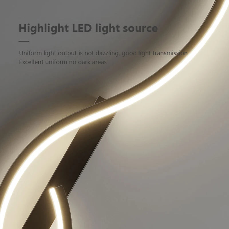 Modern LED Wall Lamp Minimalist Long Strip Wall Sconce Bedroom Bedside Light Living Room Sofa Lamp Indoor Lighting Fixture Hallway Corridor Staircase Home Decor Reading Light Contemporary Decorative Wall Light Hotel Villa Wholesale