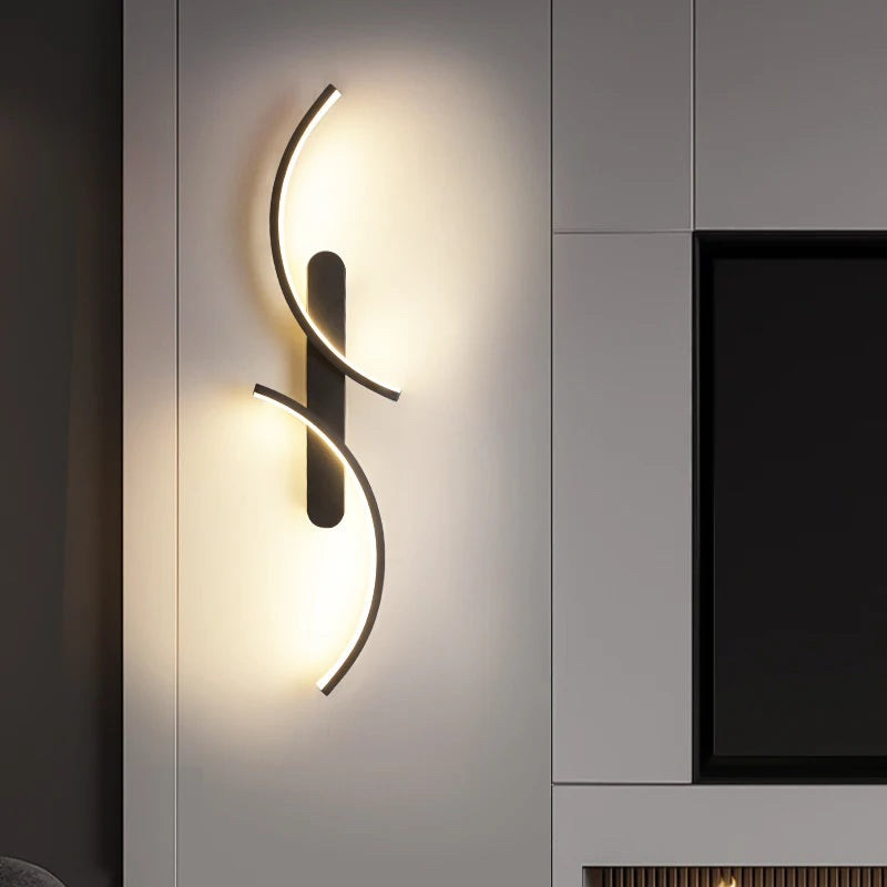 LED C Shape Wall Lamp Modern Minimalist Wall Sconce Simple Indoor Lighting Fixture Living Room Bedroom Hallway Office Home Decor Bedside Light Decorative Wall Light Contemporary Designer Lamp Corridor Staircase Hotel Villa Lighting Wholesale