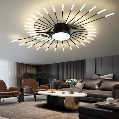 Creative Fan Shaped LED Ceiling Lamp Modern Ceiling Light Pendant Chandelier Living Room Dining Room Bedroom Kids Room Home Decor Indoor Lighting Minimalist Designer Ceiling Fixture Contemporary Hanging Lamp Luxury Wholesale