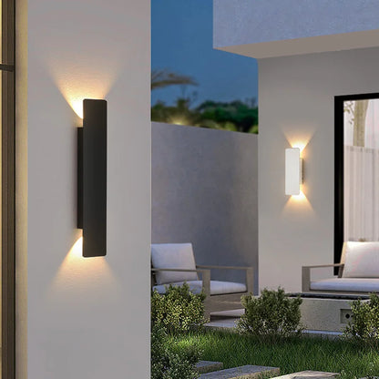 Outdoor Waterproof LED Wall Lamp 18W Aluminum Wall Light Black Exterior Sconce Modern Indoor Outdoor Lighting Fixture Porch Patio Garden Balcony Garage Bedroom Corridor Home Decor IP65 Weatherproof Security Light Wholesale