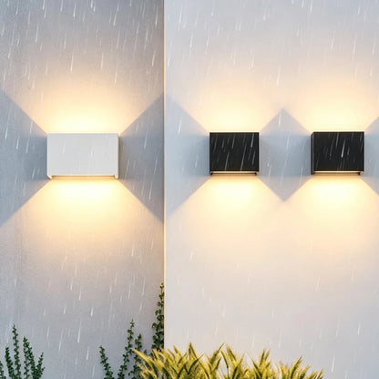 LED Outdoor Waterproof Wall Lamp 12W 24W Nordic Modern Exterior Wall Light Indoor Outdoor Sconce Porch Patio Garden Courtyard Balcony Garage Bedroom Staircase Corridor Home Decor IP65 Weatherproof Aluminum Wall Fixture Wholesale