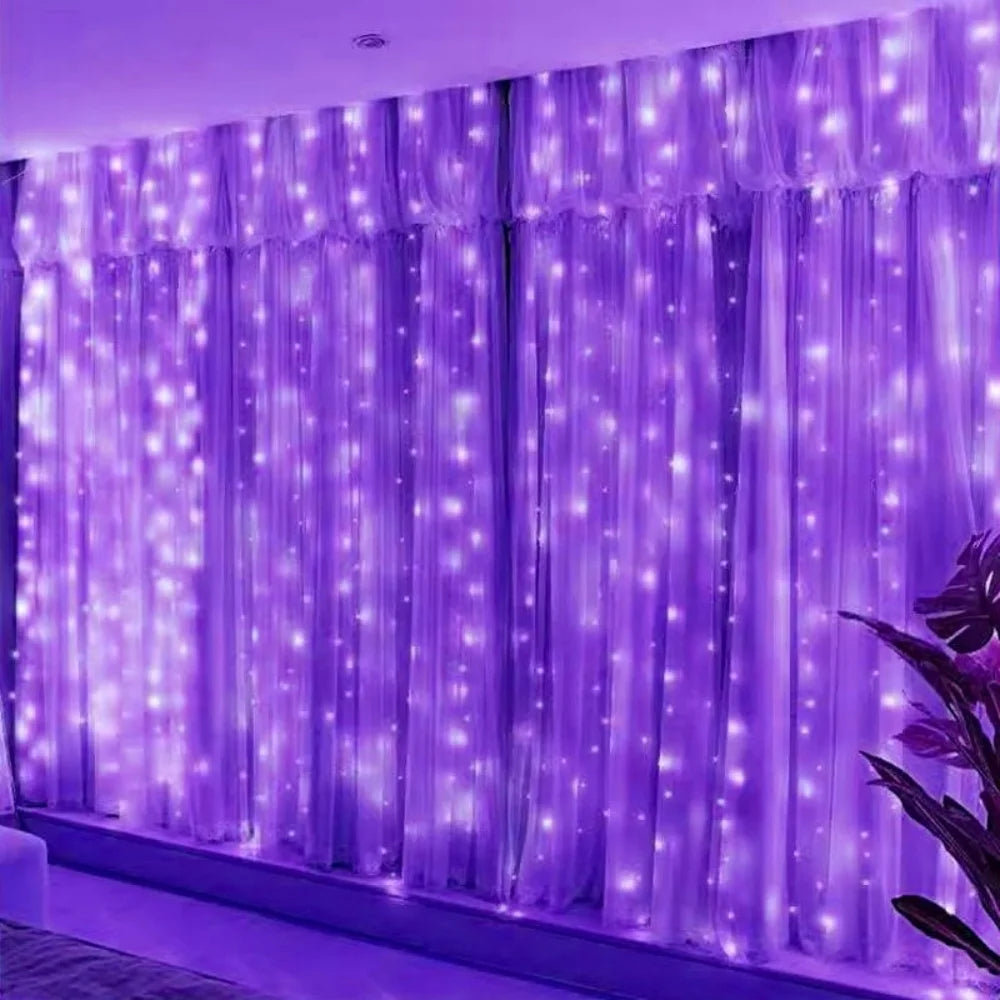 3M 6M LED Curtain String Lights USB Fairy Lights Remote Control Festoon Garland Wedding Christmas Decoration Bedroom Living Room Home Decor Party Festival Wall Window Lighting Warm White Decorative Indoor Lighting Wholesale