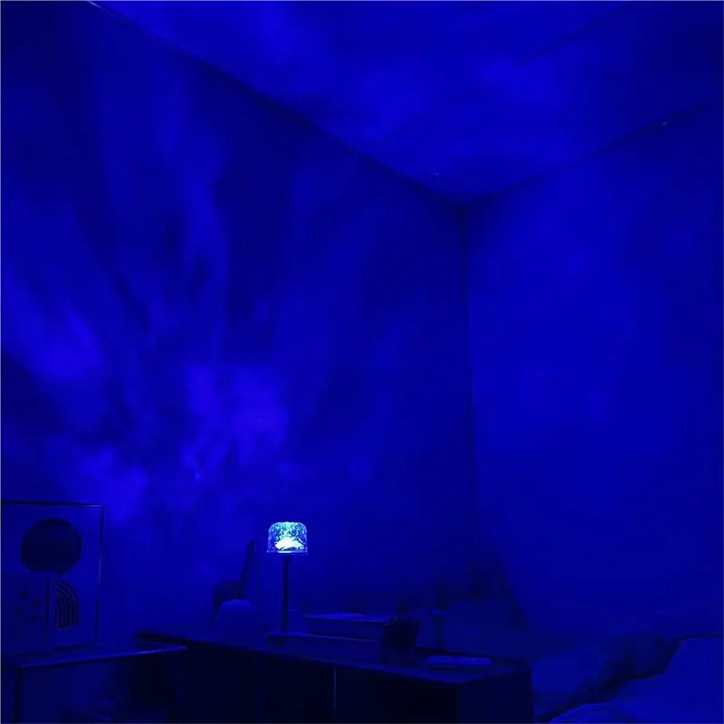 B50C RGB Floor Lamp Color Changing LED Corner Lamp 16 Colors Dimmable Ambient Light Water Ripple Projection Lamp Remote Control Romantic Mood Lighting Bedroom Living Room Home Decor Standing Light Modern Luxury Atmosphere Lamp Indoor Decoration Wholesale