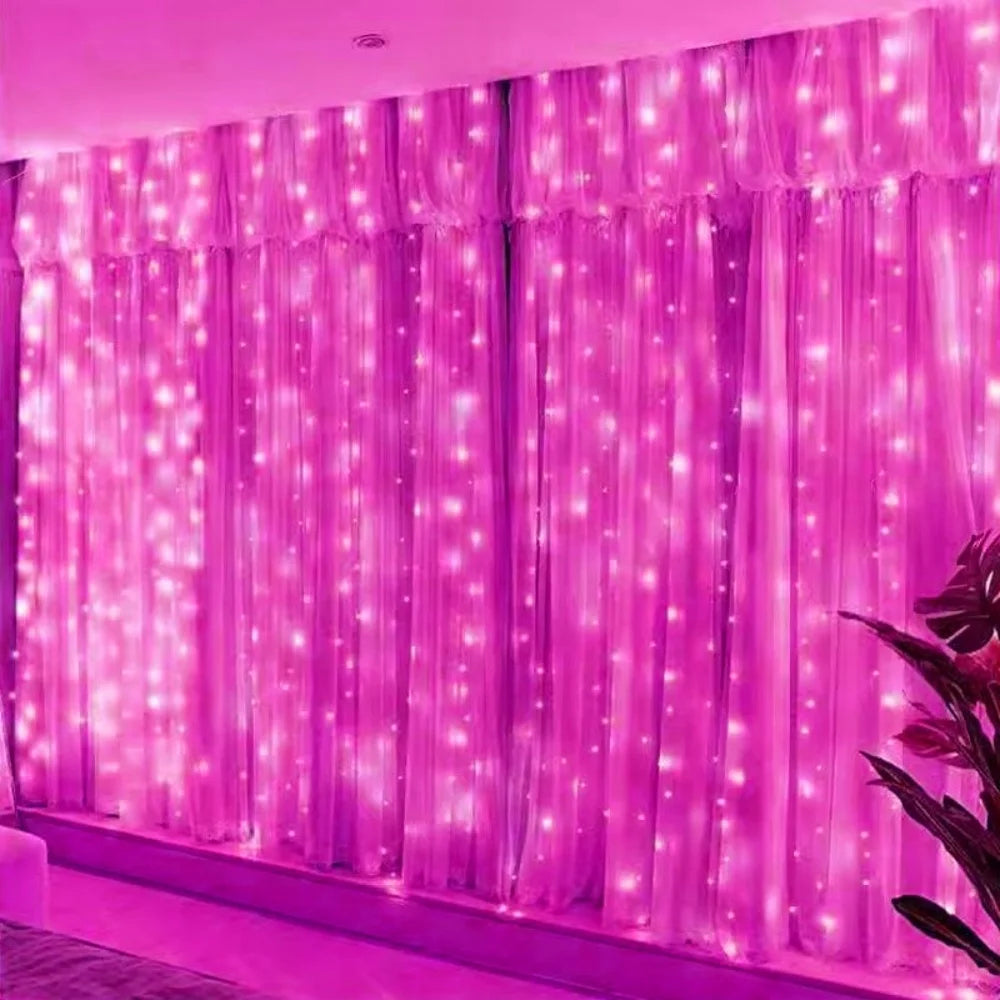 3M 6M LED Curtain String Lights USB Fairy Lights Remote Control Festoon Garland Wedding Christmas Decoration Bedroom Living Room Home Decor Party Festival Wall Window Lighting Warm White Decorative Indoor Lighting Wholesale