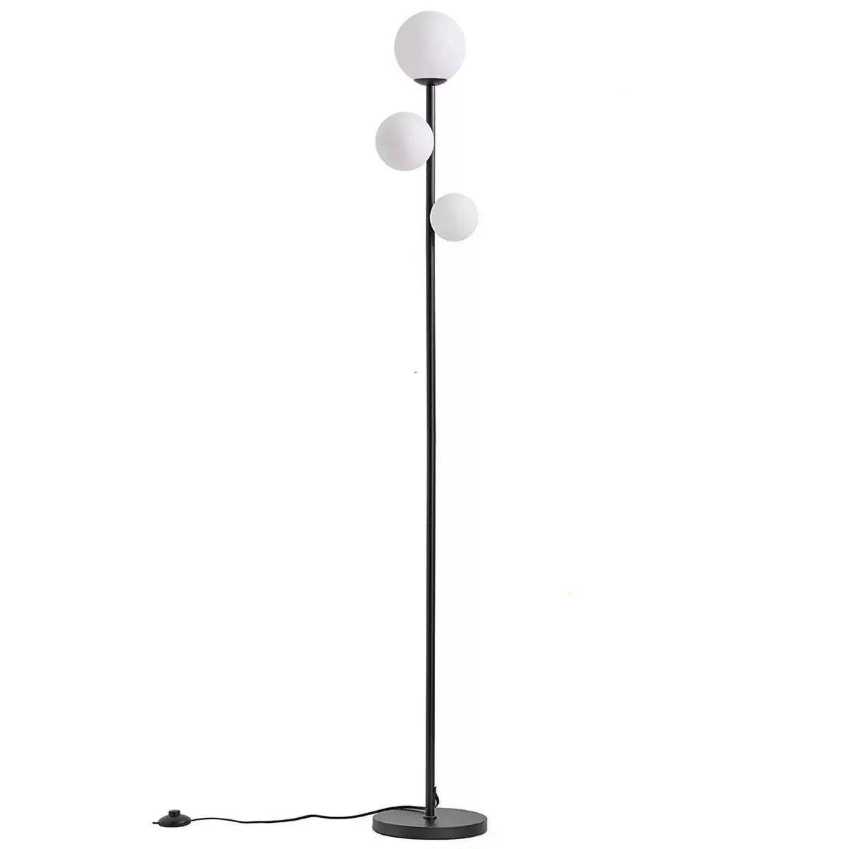 220V LED Floor Lamp Modern Round Ball Standing Lamp E27 Bulb Fixture Living Room Sofa Side Light Bedroom Bedside Lamp Minimalist Home Decor Decorative Lighting Nordic Style Luxury Corner Lamp Indoor Lighting Hotel Villa Decoration Wholesale