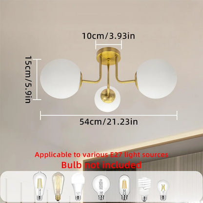 Nordic Magic Bean Ceiling Light Modern LED Pendant Lamp Creative Bean Shape Chandelier Minimalist Ceiling Fixture Living Room Bedroom Dining Room Home Decor Lighting Luxury Indoor Lamp Designer Hanging Light Decorative Lighting Wholesale