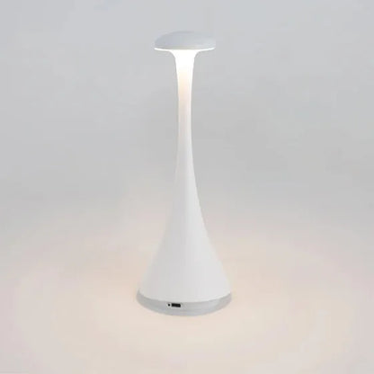 Mushroom Table Lamp Rechargeable Wireless Touch Lamp Creative Desk Lamp USB-C Desk Lamp Bedroom Atmosphere Light