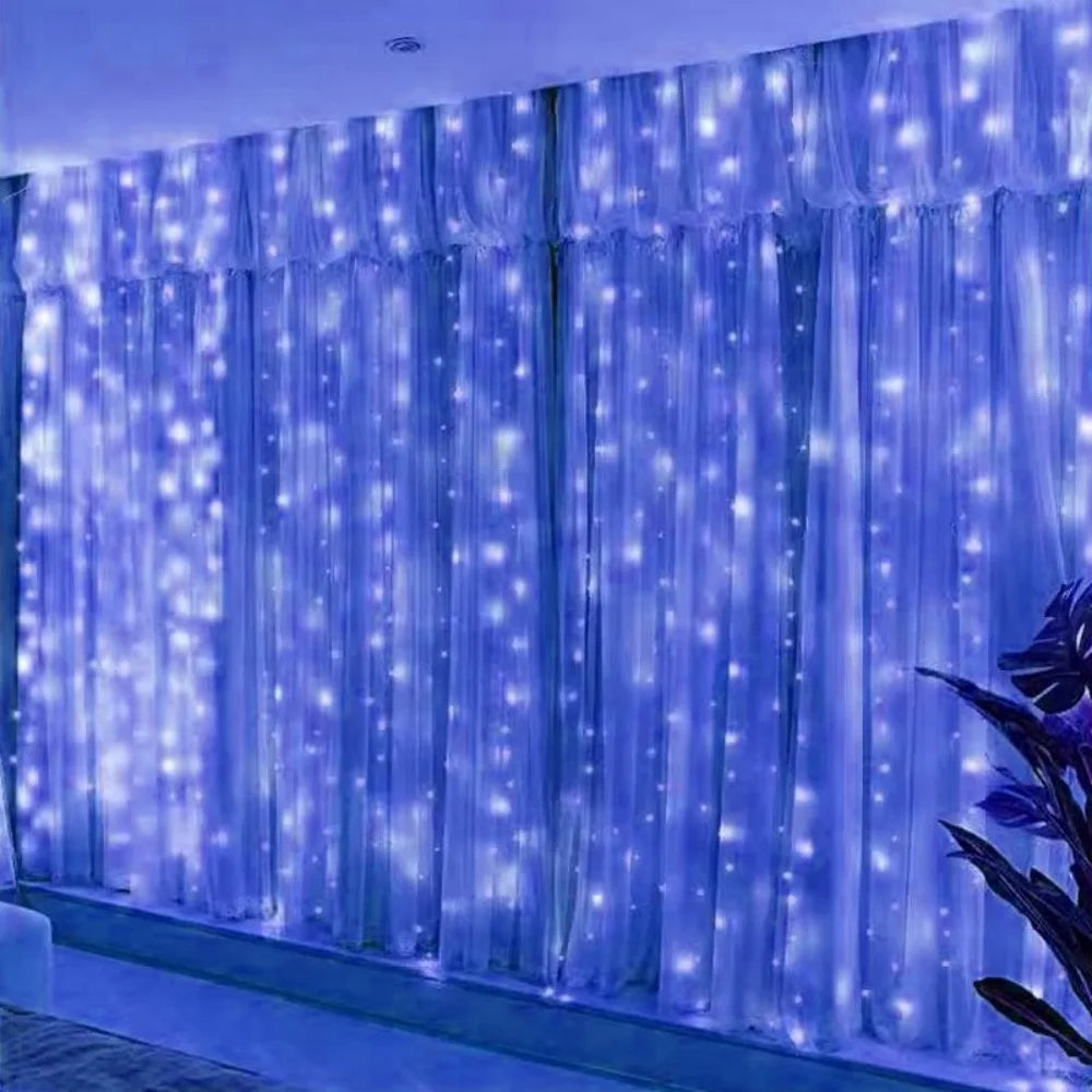 3M 6M LED Curtain String Lights USB Fairy Lights Remote Control Festoon Garland Wedding Christmas Decoration Bedroom Living Room Home Decor Party Festival Wall Window Lighting Warm White Decorative Indoor Lighting Wholesale
