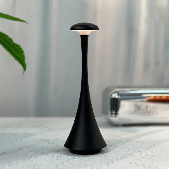 Mushroom Table Lamp Rechargeable Wireless Touch Lamp Creative Desk Lamp USB-C Desk Lamp Bedroom Atmosphere Light